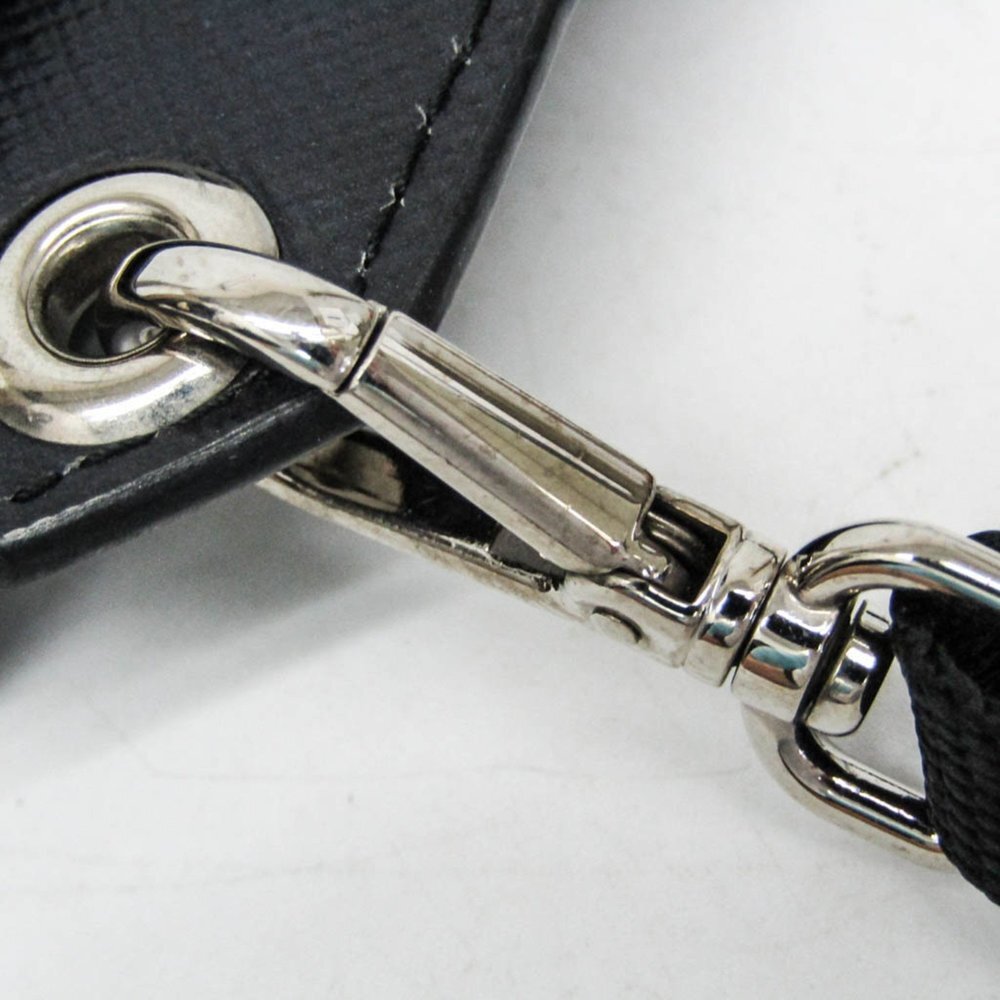 PRADA Black Leather Saffiano Shoulder Bag - Picture 10 of 14